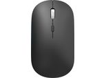 Inf Mouse Wireless Dual Mode 2.4G Bluetooth - Click Silenzioso, Dpi Regolabile Nero