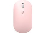 Inf Mouse Wireless Dual Mode 2.4G Bluetooth - Click Silenzioso, Dpi Regolabile Rosa