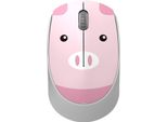 Inf Mouse Wireless Cartone - Maiale Rosa: Mini Mouse Computer 2.4G Wireless