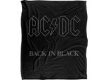 Ac/Dc - Coperta "Back In Black"", Setosa E Morbida TV23781 (Taglia Unica) (Nero/Grigio)"