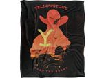 Yellowstone - Coperta "Wear The Brand"", Setosa, Morbidissima TV23794 (Taglia Unica) (Colorato)"