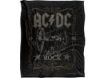 Ac/Dc - Coperta Con Etichetta "For Those About To Rock"", Setosa E Morbida TV23785 (Taglia Unica) (Nero/Grigio)"