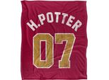 Harry Potter - Coperta Da Giacca Del College Americano, Setosa E Morbida TV23591 (Taglia Unica) (Rosso/Oro/Bianco)