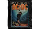 Ac/Dc - Coperta "Let There Be Rock"", Setosa, Supermorbida TV23817 (Taglia Unica) (Colorato)"