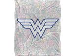 Wonder Woman - Coperta Floreale, Setosa, Logo TV23692 (Taglia Unica) (Grigio/Colore)
