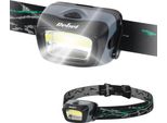 Vipow Lampada Frontale Professionale Con Led Cob 3 W Da 120 Lumen E Portata Di 20 M