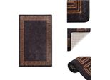 Vidaxl Tappeto Lavabile 160X230 Cm Nero E Oro Antiscivolo - Tappeti