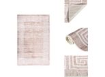 Vidaxl Tappeto Lavabile 160X230 Cm Beige Antiscivolo - Tappeti