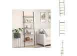 Vidaxl Scaffale A 5 Ripiani Marrone Chiaro E Nero 64X34X185,5 Cm - Librerie E Scaffali