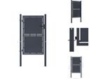 Vidaxl Cancello Da Giardino In Acciaio 100 X 150 Cm Antracite - Cancelli Da Giardino