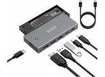Hub Kryt Ssd Pocket M2 Nvme Sata USB-C 3.2 Hdmi Adattare M.2 10Gbps