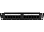 Pannello Patch Alantec 12 Porte Utp 10" 1U Cat 5E Nero"
