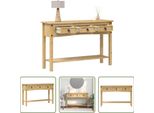The Living Store Tavolo Consolle 114X34,5X73 Cm In Legno Di Pino Massiccio