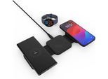 Fixed Fixed | Wireless Foldable Charger 3In1 Flex For Samsung | FIXFLE-SA-BK | Black
