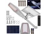 Lampione Solare A Led 1200W 40Ah Lanterna A Palo Da Giardino All'aperto
