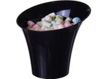 Bicchieri Da Dessert In Plastica A Corno Diagonale 170Ml/25Pz Nero