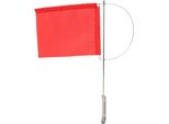 Indicatore Del Vento Bandiera Monotipo Marine Albero In Acciaio Inox Rosso Barca Per Barca A Vela Yacht 200X160 Mm /7,87X 6,30 In