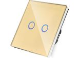 Doppio Interruttore Wlan A Sfioramento Solo Gold Live Line__