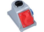 Presa Fissa Con Interruttore Tipo "Combo-Pol"" 16A 400V 3P+Z+N, Presa 230V IP44"