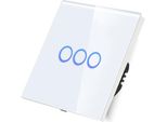Interruttore A Sfioramento Wlan Triplo, Bianco, Solo Live Line__