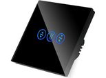 Interruttore A Sfioramento Per Tapparelle Wlan Nero Con N__