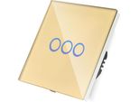 Interruttore A Sfioramento Wlan Triplo Gold Only Live Line__