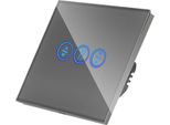 Tenda A Rullo Wi-Fi Con Interruttore A Sfioramento Grigio Con N__