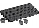 Linea Di Drenaggio H105 Griglia In Plastica Fino A 1,5 Tonnellate A15 Set 4M Aquer