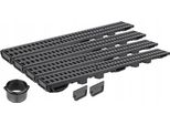 Linea Di Drenaggio H55 Griglia In Plastica Fino A 1,5 Tonnellate A15 Set 4M Aquer