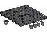 Linea Di Drenaggio H105 Griglia In Plastica Fino A 1,5 Tonnellate A15 Set 6M Aquer
