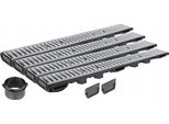 Drenaggio Lineare H55 Zincato Griglia Fino A 1,5 Tonnellate A15 Set 4M Aquer
