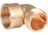 Gomito In Ottone N. 7 Nipplo Gw/Mz 3/4""" Acqua"