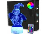 SPIDER-MAN 3D Led Lampada Notturna Usb/Batteria + Telecomando