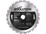 Lama Per Troncatrice Evolution 185 Mm / 24 Denti Tct Con Punta In Widia