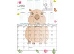 Agenda Per Bambini Magnettafel Kapybara + Penna Calendario