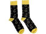 Nirvana - Calzini Alla Caviglia "Happy Face"" Per Uomo/Donna Unisex RO14673 (37 Eu - 40,5 Eu) (Nero)"