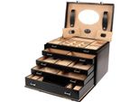 Windrose Scatola Di Gioielli Merino Jewelry Box Big Black Nero