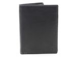 Esquire Pelle Portafoglio Dallas Wallet High Black Nero