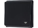 Golden Head Portafoglio Scatola Viennese Polo Rfid Protect Billfold Coin Wallet With Large Coin Compartment Black Nero