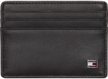 Kartenetui TOMMY HILFIGER ETON CC HOLDER, schwarz, Leder, Basic, Kleinlederwaren, aus echtem Leder