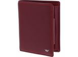 Golden Head Portafoglio Polo Rfid Protect Billfold Coin Wallet Red Rosso