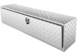 Succebuy Cassetta Sottoscocca Per Camion, 152,4 X 43,2 X 45,7 Cm, Robusta Cassetta In Alluminio Con Piastra Diamantata, Cassetta Porta Attrezzi Impermeabile Con Serratura, Chiusura Con Maniglia A T Per Camion, Furgoni, Rimorchi