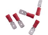 Spina Piatta Connettore A Crimpare Parzialmente Isolato Sezione: 0,25 - 1,0 Mm², Dimensioni Spina: 6,3 X 0,8 Mm, Rosso (Dresselhaus) Venduto Solo In Confezioni Da 5, Prezzo Per Confezione