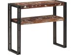 Tavolo Consolle 90X30X75 Cm In Legno Massiccio Di Recupero