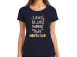 Maglietta Da Donna Autunnale Regalo Dell'insegnante I Teach The Cutest Pumpkins In The Patch, Navy, 3XL