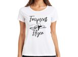 Maglietta Da Donna Frequent Flygen Witch Witch Hat Witch Broom Stardust Magical, Bianco, Xxl