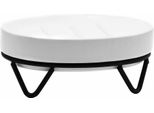Portasapone Mila, Nero/Ceramica