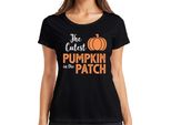 La Zucca Più Carina Del Giardino Di Halloween KüRbis Baby Kinder Damen T-Shirt, Schwarz, L