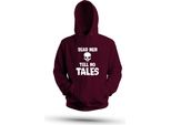 Dead Men Tell No Tales Pirate Skull Sailor Old Unisex Hoodie Hoodie, Burgundy, Xxl