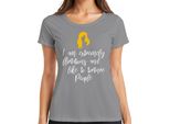 Sono Estremamente Civettuola E Mi Piace Frech Sarkastisch Jga Damen T-Shirt, Grau, Xxl